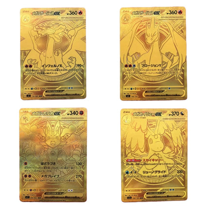 Anime Pokemon Game PTCG DIY MUR Card MEGA Series JP Version CharizardX Y Lucario‌ Dragonite Hobbies Collection Gift Toys