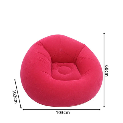 Inflatable Bean Bag Chairs Portable 9 Colors Blow up Chairs Lazy Sofa for Living Room Outdoor Camping Single Person