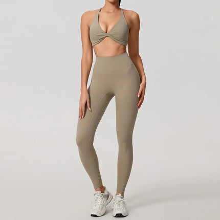 Summer 2PCS Yoga Suit Sports Set Women Quick-Dry Gym Set Women Tracksuit Running Workout Long Sleeve Sports Shirt Yoga Clothing