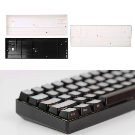 Keyboard Base for SEAT GH60 Compact Keyboard Base for SEAT 60% Keyboard Poker2 Plastic Frame for CASE Transparent
