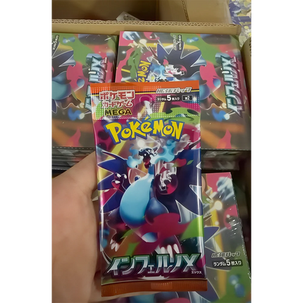 In Stock Pokemon Card Game Japanese M2 Mega Inferno X Booster Box Mega Charizard X Factory Sealed PTCG Collectible Cards Toy