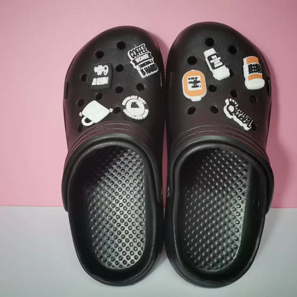 Woman Slippers With Halloween Charms Sandals Women Flip Flops Designer Shoes White Black Clogs Beach Comfortable Platform Mules