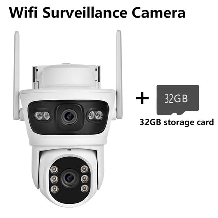 BERRY IOT 6MP 2K Outdoor Solar WIFI Surveillance Camera HD Dual Lens CCTV Two-way Voice Intercom Wireless Network Camera ICSEE