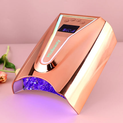 Super High-Value Products 128W Cordless Pro Cure UV LED Nail Lamp Professional Rechargeable Gel Nail Dryer