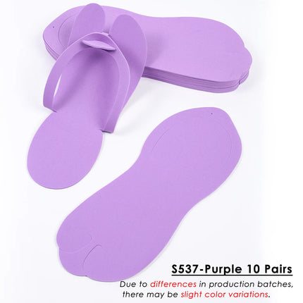 10 Pairs SPA Disposable EVA Nail Slippers Portable Lightweight Flip-flops Foldable Soft Slippers Salon Hotel Pedicure Supplies
