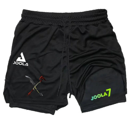 Year-round JOOLA 2-in-1 Pickleball Shorts Men Quick Dry Breathable Gym Running Training Shorts