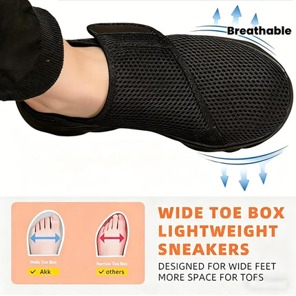 Unisex New Women Orthopedics Wide Feet Swollen Walking Casual Shoes Thumb Eversion Adjusting Soft Comfortable Diabetic Men Shoes
