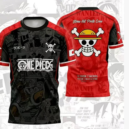 One Piece Anime Luffy Gear 5 3D Print Football Jersey For Men Tshirt Summer Sports Polo Shirt Casual Cosplay Tees Kids/Adult Top