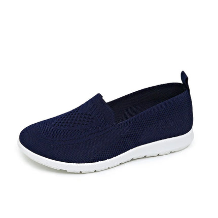 Comfortable casual women's shoes spring and summer breathable fabric uppers solid colors low-cut design soft and outdoor walking