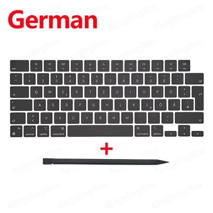 New Replacement Keyboard Keys Keycaps For Macbook Air 13" M2 A2681 Keycap Key Cap UK US RU ES FR IT DK NO DE KR PT HU 2022