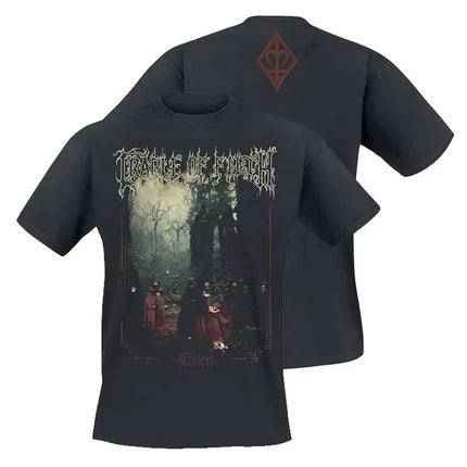 Classic Cradle of Filth Band Extreme Gothic Black Metal Casual T-Shirt Cotton Graphic Tee Men Women Summer Streetwear