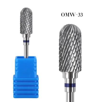 20 Types Tungsten Blue Rainbow Carbide Nail Drill Bit Electric Nail Mills Cutter For Manicure Machine Nail Files Accessories