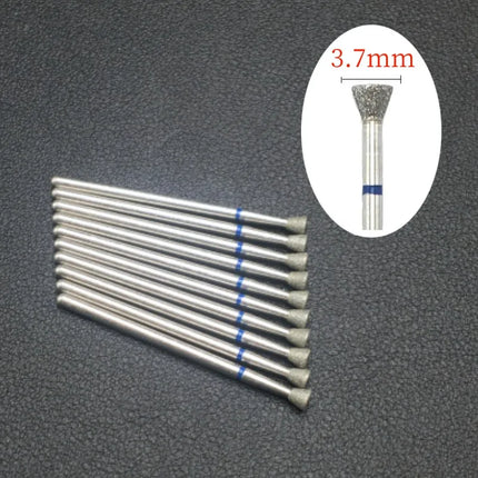 10 Piece Nail Milling Cutter Set Diamond Electric Nail Enhancement Drill Nail Drill Corner Cleaning Drill Burr Accessories Tool