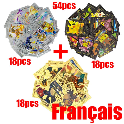 81-36Pcs Pokemon Cards German Spanish French English Vmax GX Energy Card Pikachu Rare Collection Battle Trainer Boys Gifts Toys