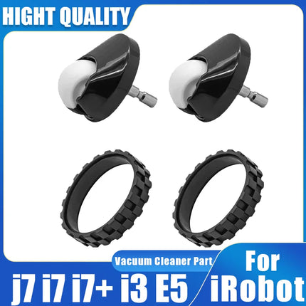 Front Wheel Tires Skin Parts For IRobot Roomba I7 E5 E6 500 600 700 800 900 Series Anti-Slip IRobot Roomba Cleaner Parts