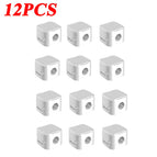 12PCS White