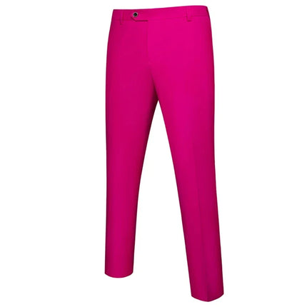 M-6XL Men's Fashion Boutique Solid Color Formal Business Suit Trousers Groom Wedding Dress Men Casual Suit Pants