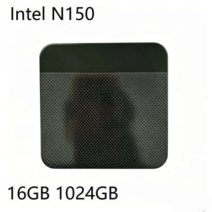 Compact Intel N150 Mini PC Multiple Configurations  NVMe SSD WiFi6 Triple 4K Silent Desktop for Home Office Media Editing