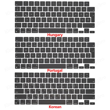 New Replacement Keyboard Keys Keycaps For Macbook Air 13" M2 A2681 Keycap Key Cap UK US RU ES FR IT DK NO DE KR PT HU 2022