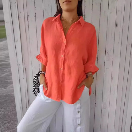 Summer Cotton Linen T Shirt Women Clothes Blusas Woman T-Shirts Loose Streetwear Tshirt Casual Ladies Tops Tee Camiseta Mujer