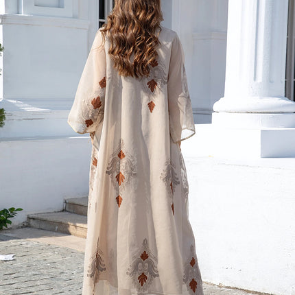 Modest Dress Ramadan Morocco Abaya Eid Muslim Women Sequins Dresses Vestidos Saudi Jalabiya Party Abayas Kaftan Arabic Robe 2024