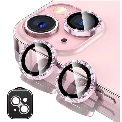 Glitter Camera Lens Protector Cover for iPhone 17 Pro Max 16 15 Pro 13 11 14 15 Plus 12 Mini Tempered Glass Protection Lens Film