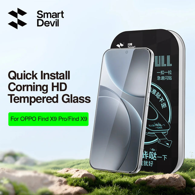 SmartDevil Displayschutzfolie aus gehärtetem Glas für OPPO Find X9 Ultra X9 Pro X9 HD Klare Bildschirmschutzfolie Corning Glas Kratzschutz