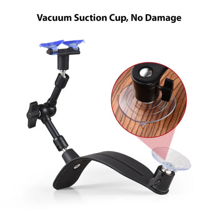 Guitar Support Rest Leg Bracket Suction Cup Mount Aluminum Professional Guitar Leg Stand Musical Instruments