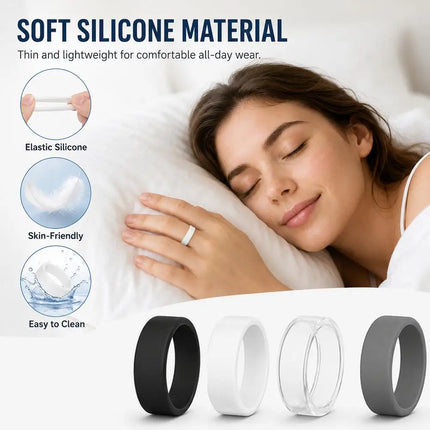 Ultra-Thin Ring Cover for Oura Ring 5, Anti-Scratch Silicone Smart Protector Elastic Ring Finger Case Work Out Gym for Women Men