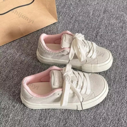 Women's Casual Shoes Autumn Breathable Comfortable Non Slip Sneakers Height Increase Fashion Cross Tied Outdoor Vulcanized Shoes