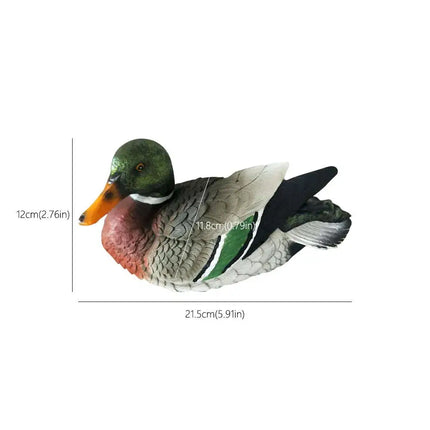 Large Size Outdoor Garden Duck Statues Cute Resin Mandarin Duck Statue Garden Pond Decoration Home Decor Animal Sculpture