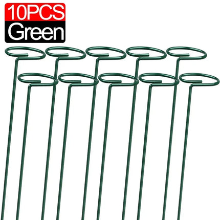 35/45/55cm Garden Support Stake Ring Metal Garden Plant Support Single Stem Shrub Holder for Plants Rose Flowers Vegetables Vine
