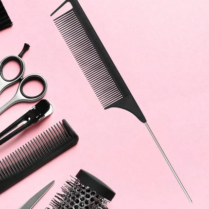 stainless steel pointed tail hair, hair comb hair brush salon hair styling tool hair comb, Special for real hair wigs