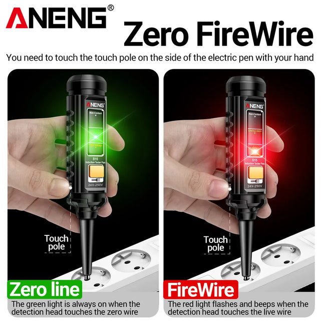 ANENG B15 Induction Teste Pen Highlight Color Light Professional AC Voltage Detection Electrician Screwdriver - product image