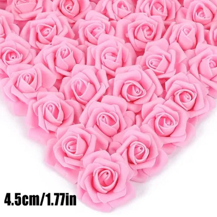 20~200pcs Foam Rose Artificial Flowers Head Teddy Bear Rose Handmade DIY Gift Decoration Wedding Valentines Day Home Decor