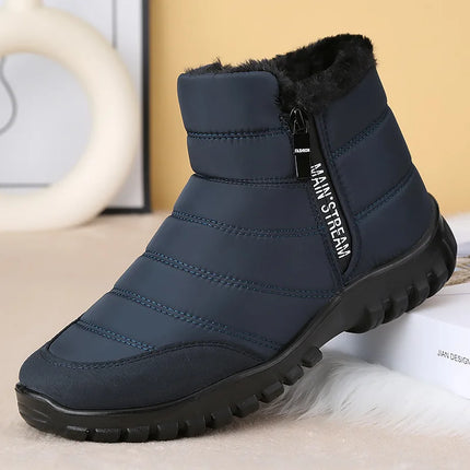 Winter Men Ankle Snow Boots Waterproof Non Slip Shoes for Men Casual Keep Warm Plush Plus Size Couple Footwear Chaussure Homme