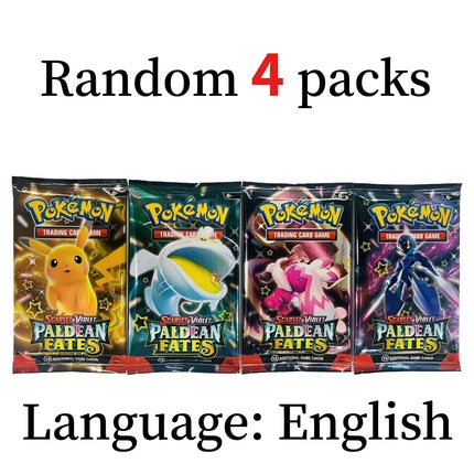 4 Pcs Pokemon Card CHAOS PISING  ASCENDED HEROES  English Booster Battle Pokemon Card Game Carte Trading Collection Cards Gift
