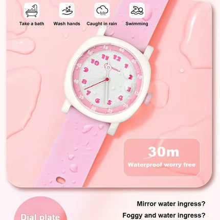 OHSEN Kids Sport Watches 30M Waterproof Pink Silicone Quartz Wristwatch Children Watch For Boys Girls Gifts