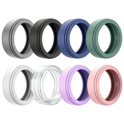 Ring Cover for Oura Ring 5, Anti-Scratch Elastic Silicone Oura Ring Case Protector for Men & Women Working Out Gym (S/M (6-13))