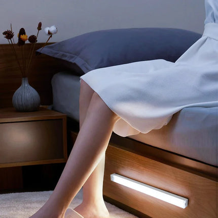 Wireless USB Rechargeable Motion Sensor LED Bar Light Induction Night Light Portable Cordless Magnetic Cabinet - product imag