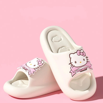 Sanrio Kuromi Cartoon Women's Cloud Slides, Breathable Non-Slip Indoor/Outdoor Slides with Cute Kawaii Design