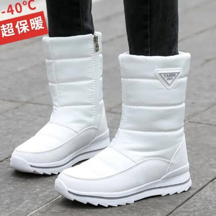 Fashion Designer Women Snow Boots Luxury Winter Boots Thick Plush Waterproof Non-slip Female Winter Shoes Warm Fur Botas Mujer