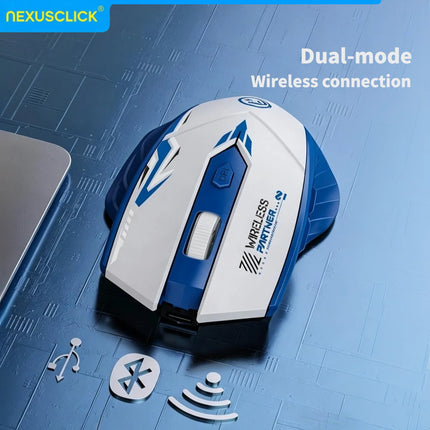 NexusClick Bluetooth 5.4 & 2.4G Wireless Mouse With Finger Rest, 6 Buttons Gaming Office Silent Mice Rechargeable - product i