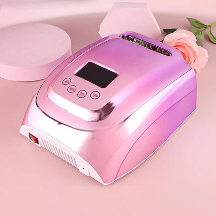 Hot Selling Nail Supply Gradient Purple Nail Lamp Pro Cure Cordless 128w LED UV Lamp New Trend