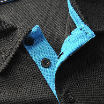 Solid color polo shirt ultra-light men's quick-drying breathable sweat-wicking shirt suitable for fitness gym and running