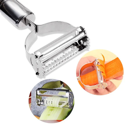 Stainless Steel Potato Cucumber Carrot Grater Julienne Peeler Vegetables Fruit Peeler Vegetable Slicer - product image from B