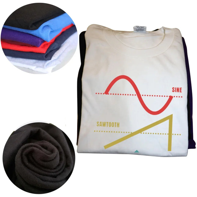 Camisetas de synth nerd con onda tecno y sintetizador analógico vintage, ropa de calle gráfica de manga corta, regalos de cumpleaños, camiseta de verano