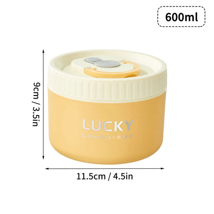 WORTHBUY Portable Sealed Thermal Lunch Box For Kids Stackable Microwave 304 Stainless Steel Bento Box Insulated Food Container