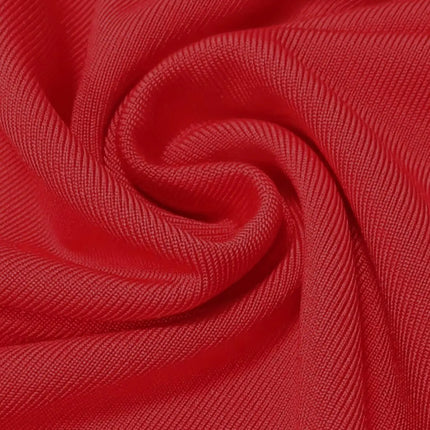 Women Red Solid Color Strapless Bandeau Top Casual Slim Fit Form Fitting Tube Top For Daily Wear Streetwear & Y2K Style