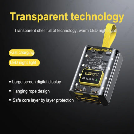 3*18650 Battery Charger Case DIY Power Bank Box Fast Charge 5V 2A Double USB Output Battery Storage Box With LED Night Light